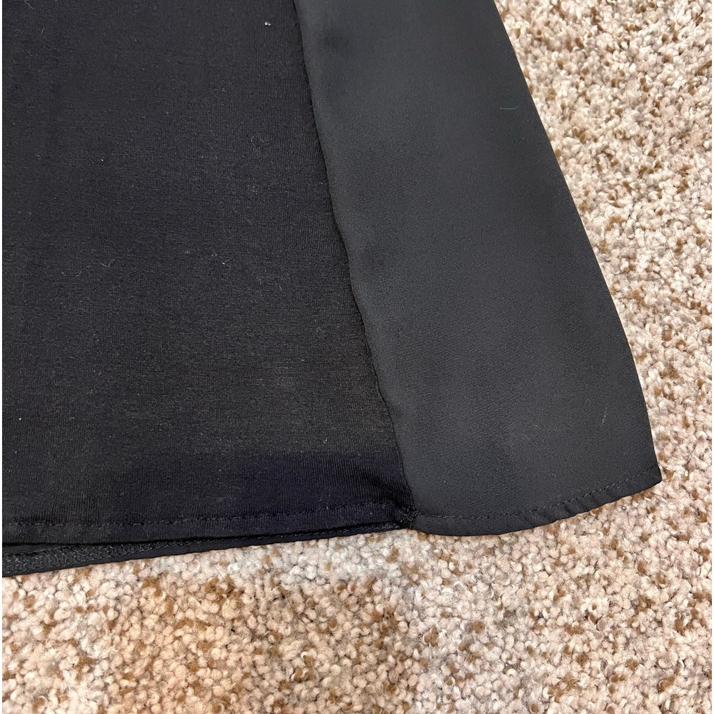 Cold Shoulder Little Black Blouse 2X - Picture 7 of 7